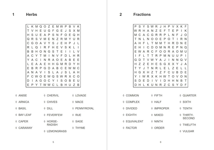 Botanical Wordsearch