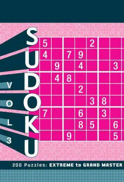Sudoku Vol 3 Extreme to Grand Master
