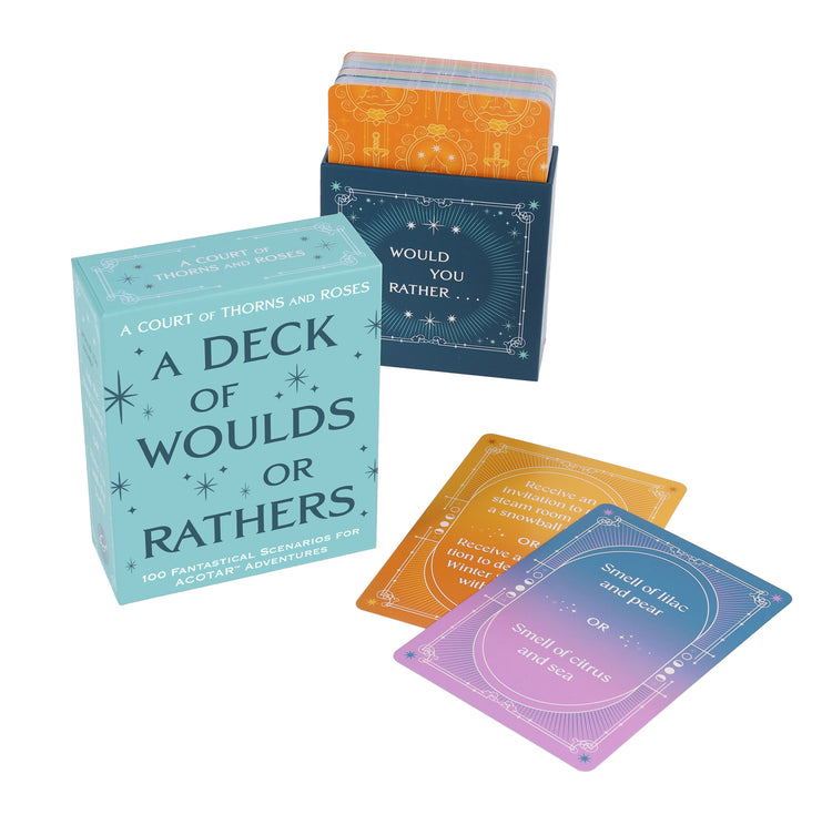 A Court of Thorns and Roses Official Deck A Deck of Woulds or Rathers