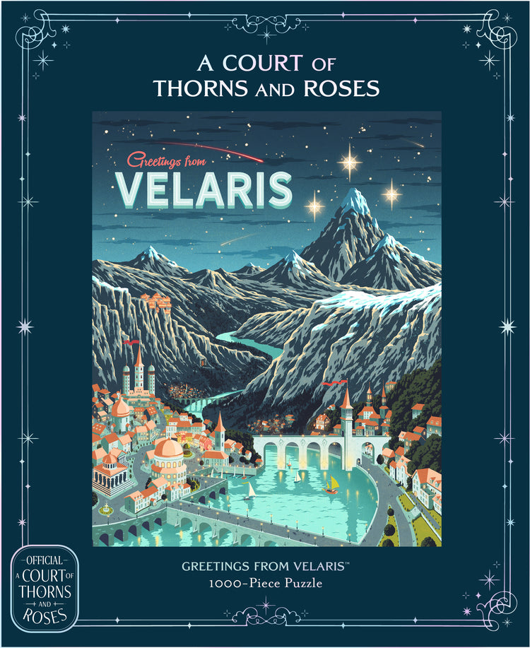 A Court of Thorns and Roses Official Greetings from Velaris 1000-Piece Jigsaw Puzzle
