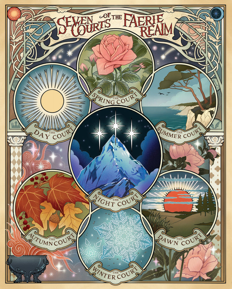 A Court of Thorns and Roses Official Seven Courts of the Faerie Realm 1000-Piece Jigsaw Puzzle