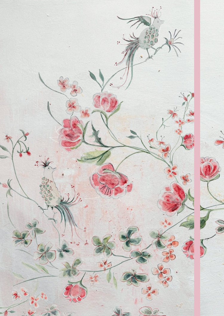 Flowers & Birds Peony A5 Lined Notebook