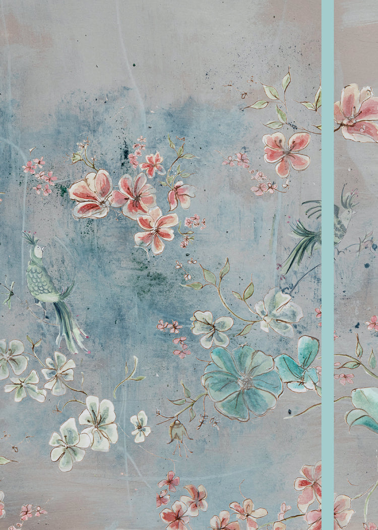 Flowers & Birds Blossom Small Lined Notebook
