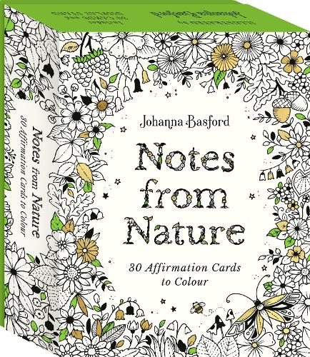 Johanna Basford's Notes from Nature Affirmation Cards to Colour