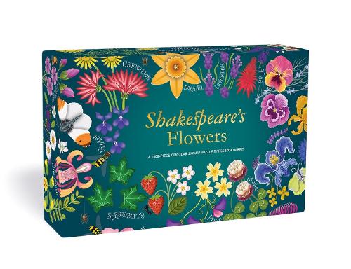 Shakespeare's Flowers 1000 piece Circular Jigsaw Puzzle