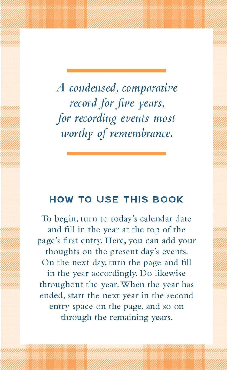 Pendleton One Line a Day A Five-Year Memory Book