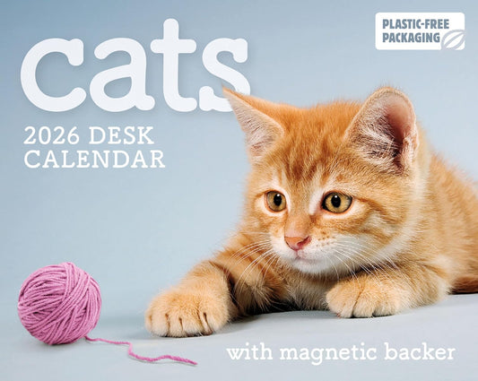 2026 Cats Mini Desk Calendar