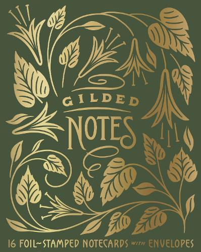 Gilded Notes 16 Foil-Stamped Notecards with Envelopes