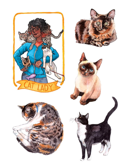 The Cat's Meow Sticker Book