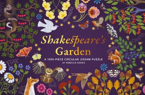 Shakespeare's Garden 1000-piece Circular Jigsaw Puzzle