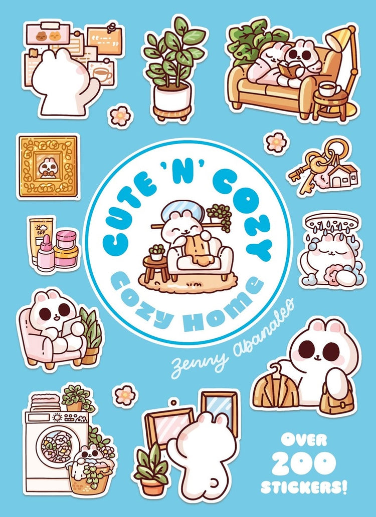 A Cute 'n' Cozy Little Sticker Book: Cozy Home