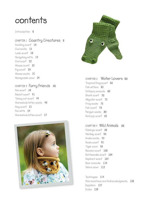Cute Knitted Animal Scarves, Socks and more