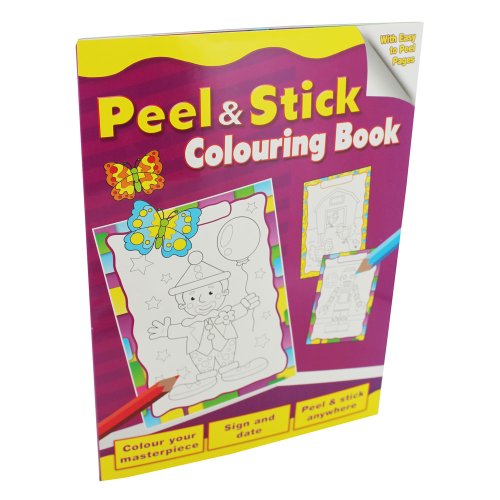 Peel & Stick Colouring Book Butterfly