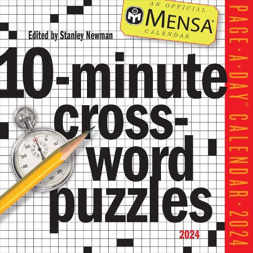 2024 Mensa 10-Minute Crossword Puzzles Page-A-Day Calendar