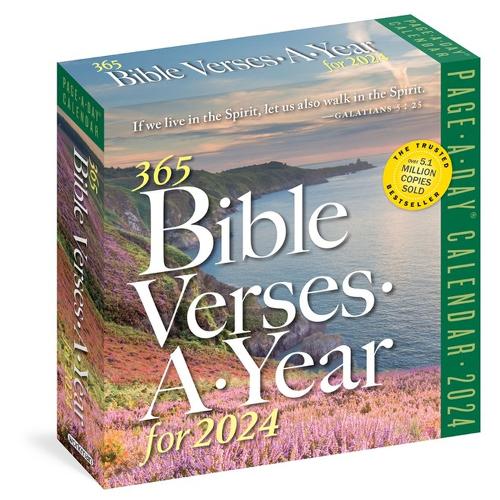 2024 365 Bible Verses-a-Year Page-a-Day Calendar