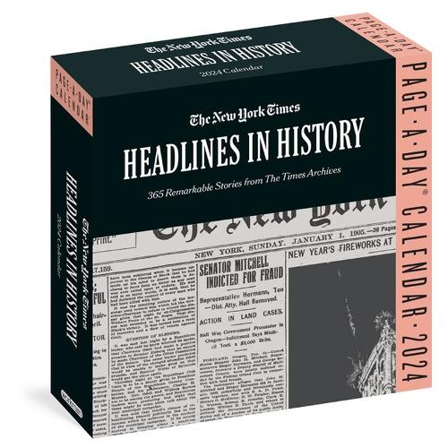 2024 New York Times Headlines in History Page-A-Day Calendar