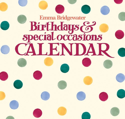 2024 Emma Bridgewater Birthday Polka Dot Midi Wall Calendar