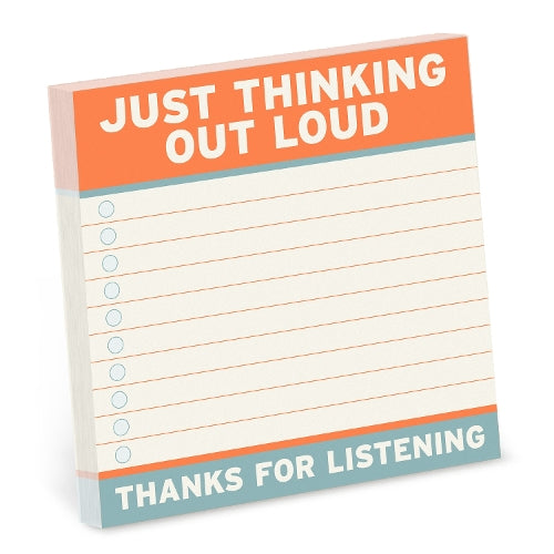 Thinking Out Loud Sticky Notes