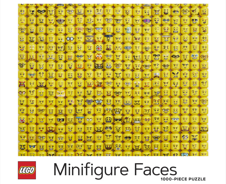 LEGO: Minifigure Faces 1000- piece Jigsaw Puzzle