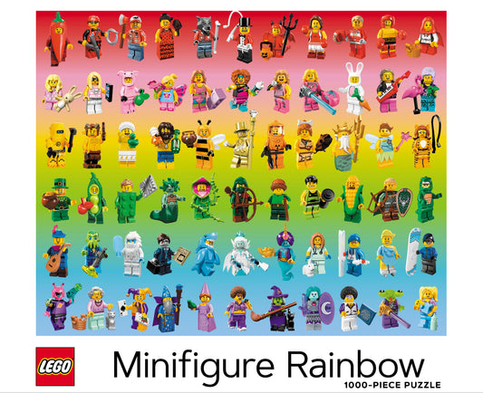 LEGO Minifigure Rainbow 1000 Piece Jigsaw Puzzle