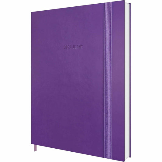 2024 Fashion Diary Purple Soft Touch Pocket